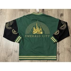 Hot Topic Wicked Emerald City Varsity Jacket NWT XS